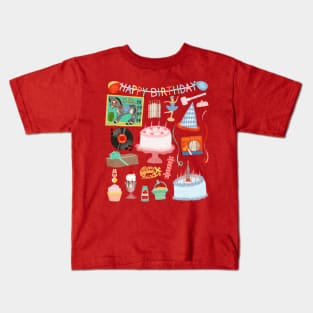 Vintage Birthday Party Kids T-Shirt